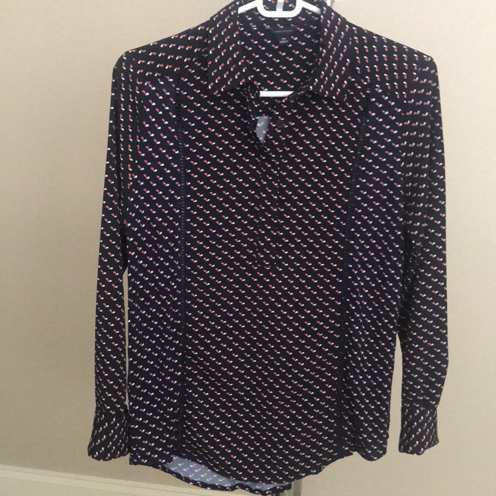 Ann Taylor Long Sleeve Blouse